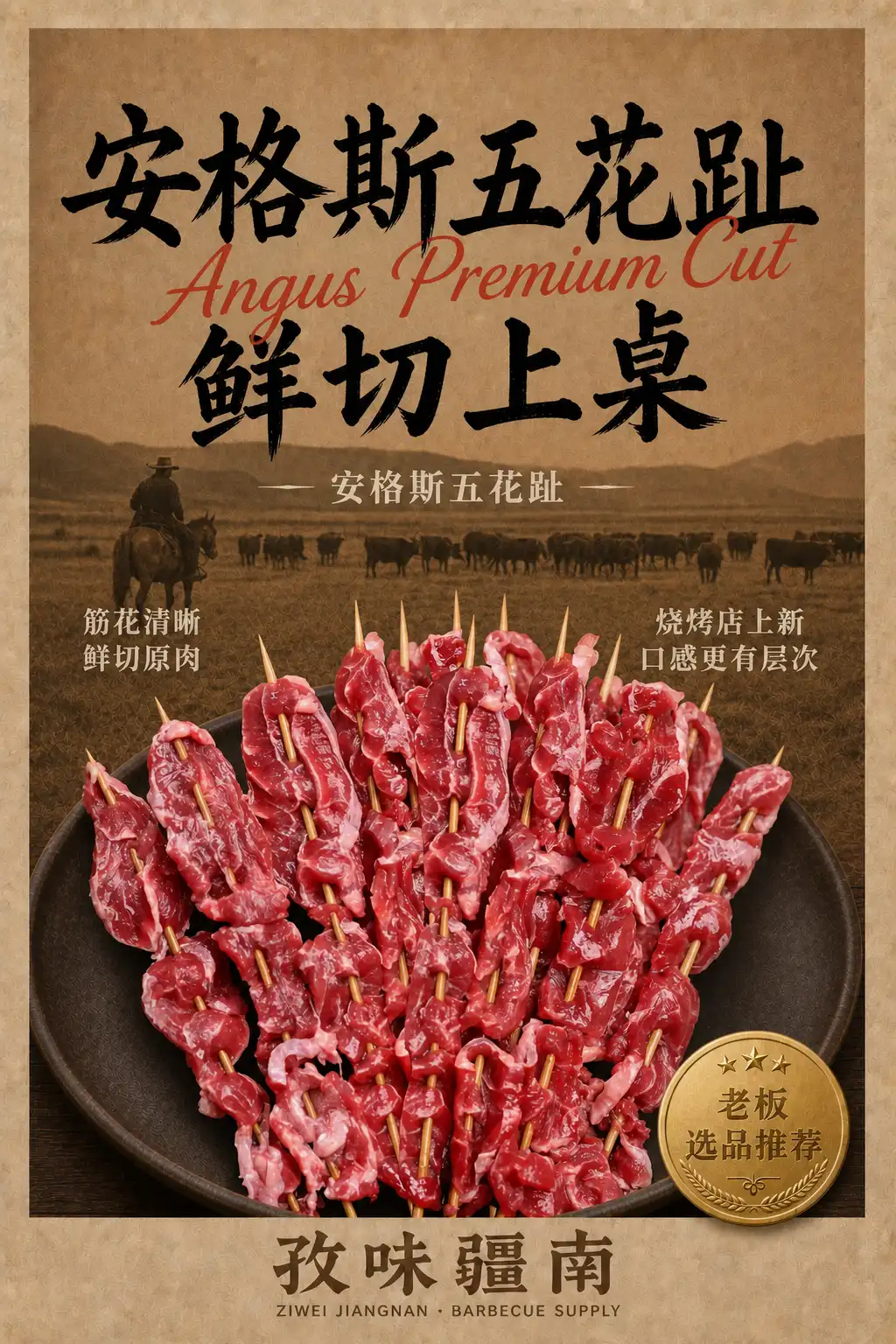 安格斯五花趾海报