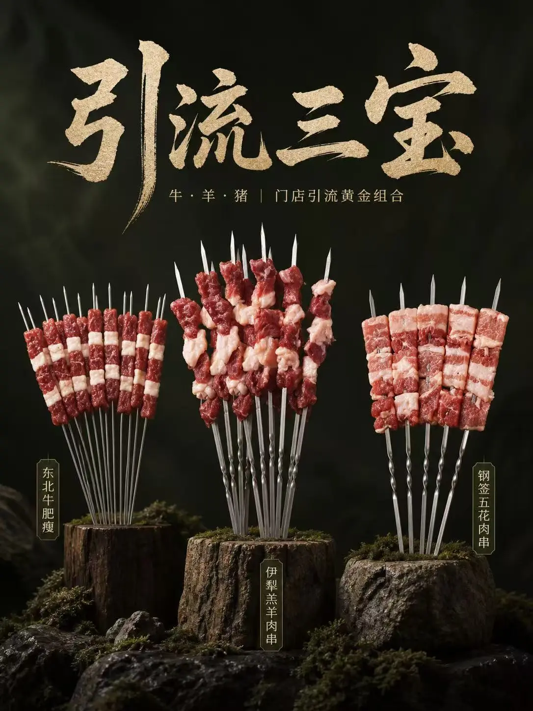 引流三宝海报