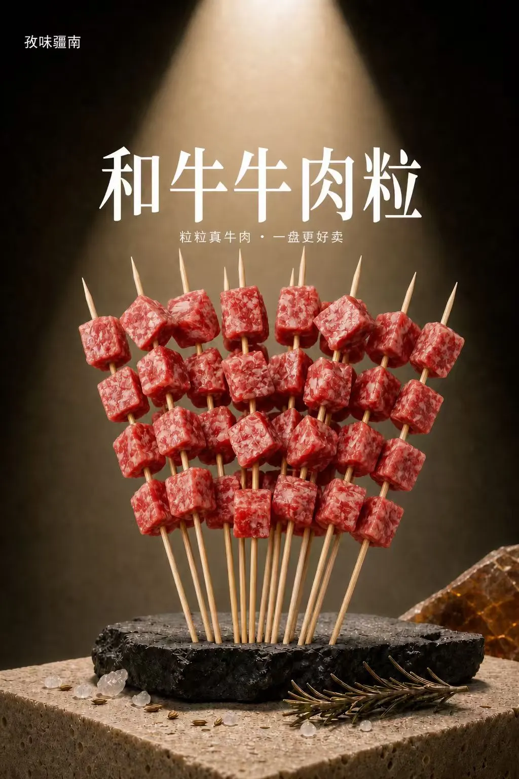 和牛牛肉粒海报