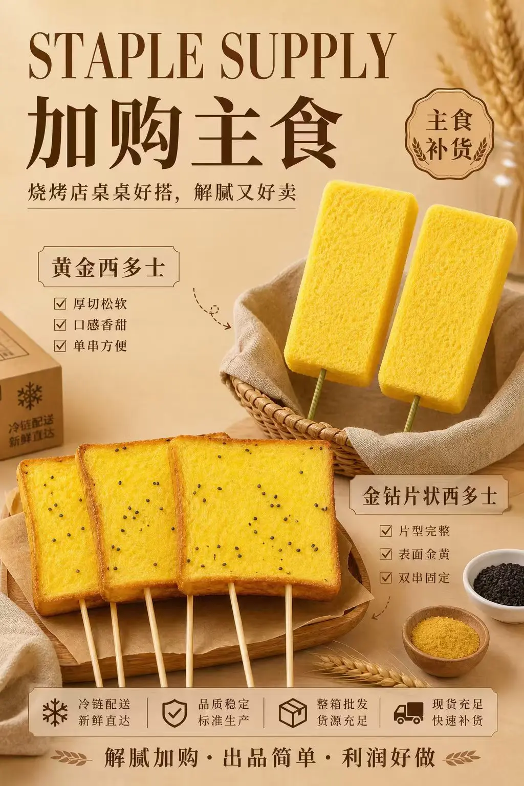 加购主食海报