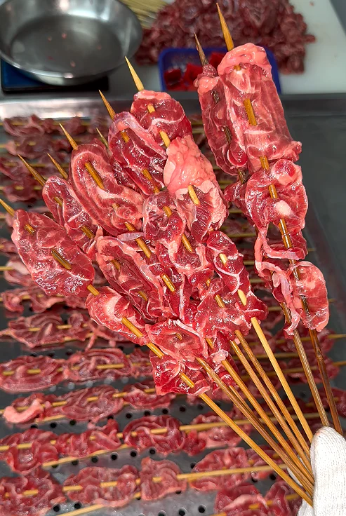 大片安格斯五花趾 车间实拍