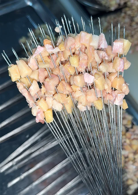 奶香牛胸口油串 车间实拍