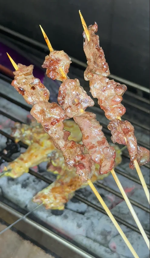鲜切吊龙串 烤制实拍