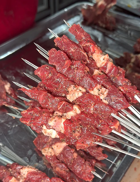 黑椒牛排肉串 车间实拍