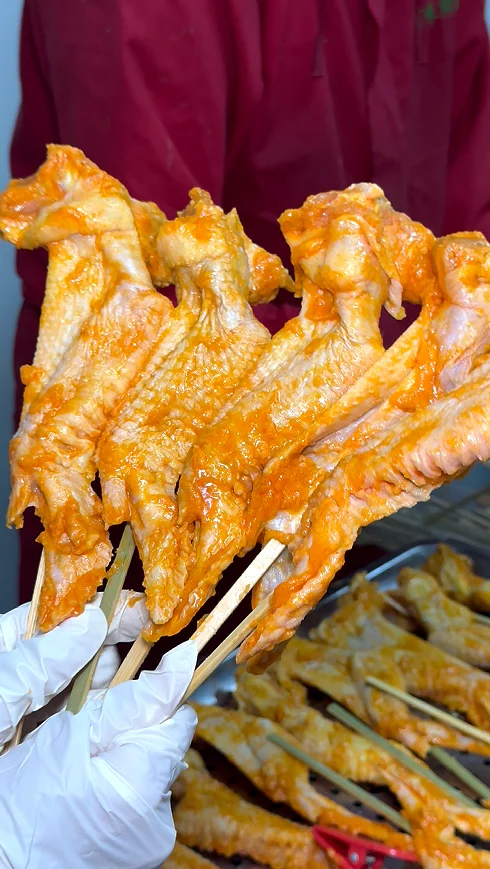 黄油鸡全翅（咸蛋黄） 车间实拍